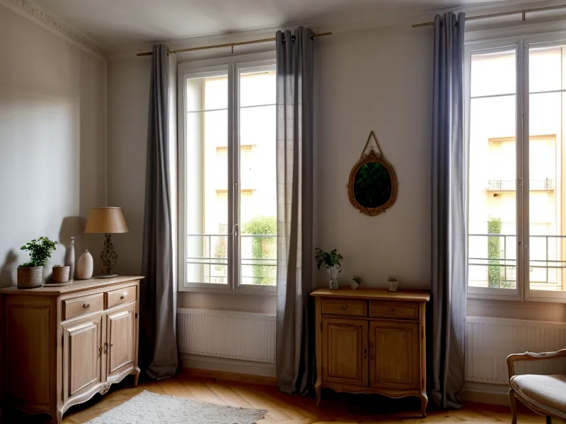 Entrée d'un petit appartement nantais encombrée de chaussures et de courrier avant désencombrement