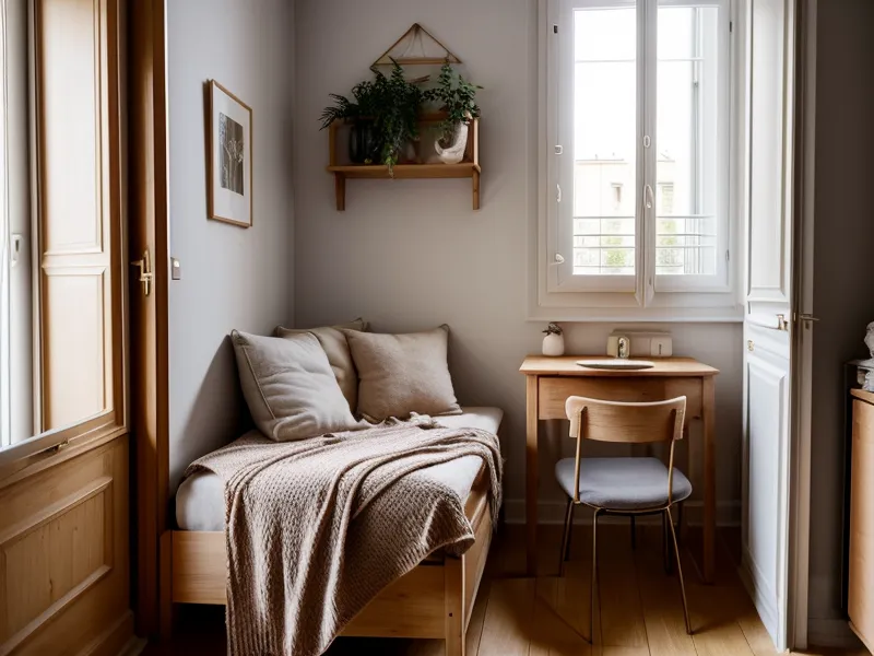 Rangement des vêtements d'hiver dans un petit appartement nantais, placard du couloir vidé au printemps