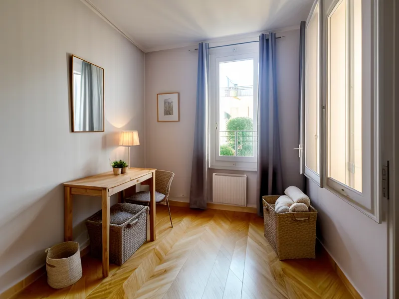 Étagère dégagée après le tri des cadeaux, exemple de désencombrement émotionnel dans un petit appartement à Nantes